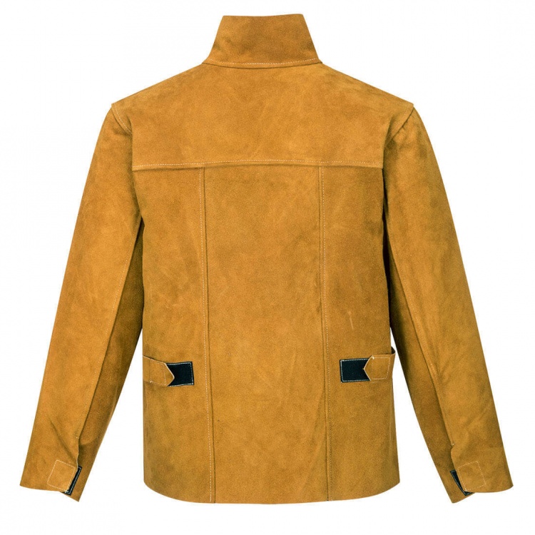 Portwest SW34 - Leather Welding Jacket made from Split Cowhide Leather